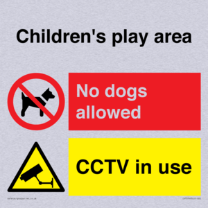 Children's play area. No dogs allowed, CCTV in use